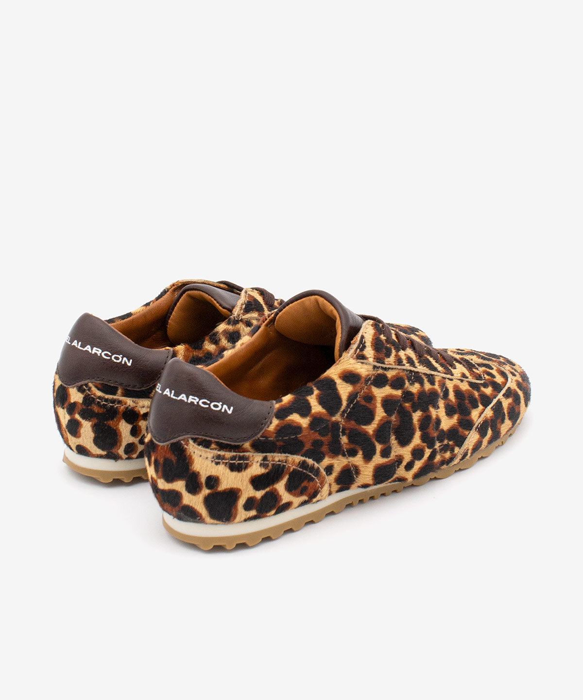 KESIA - Sneakers de mujer cómodos y elegantes de Pelo print guepardo – marrón oscuro – Talla 37 – Ángel Alarcón
