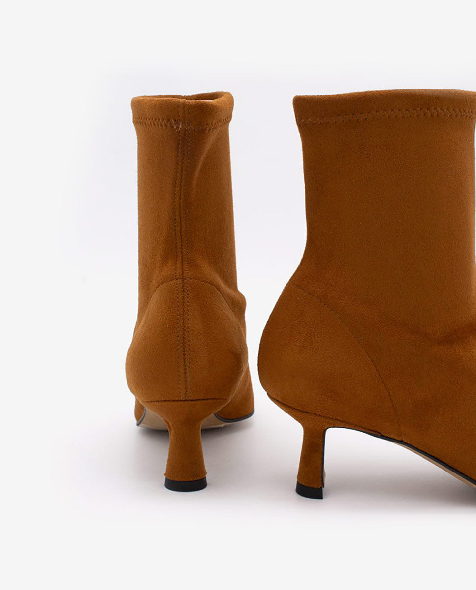 NELLY – Botines elásticos de tipo calcetín con tacón bajo – Talla 40 – Ángel Alarcón