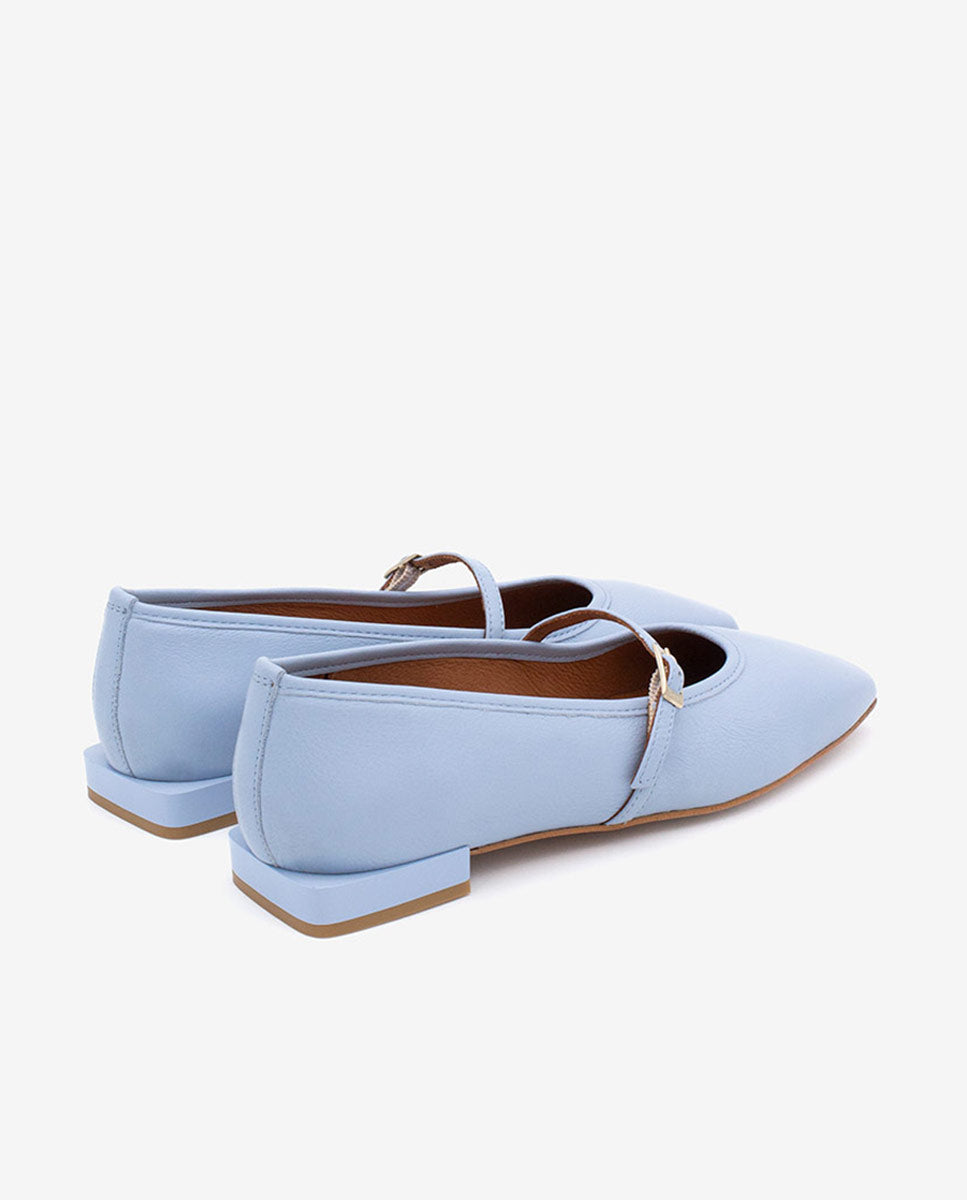 FRANCOISE - Bailarinas estilo merceditas de piel – Talla 36 – Ángel Alarcón