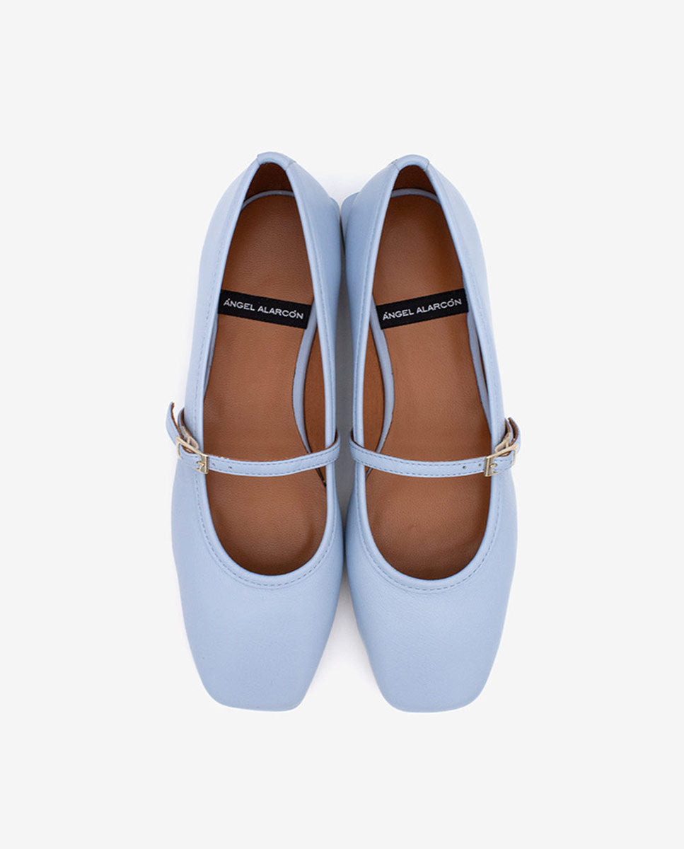 FRANCOISE - Bailarinas estilo merceditas de piel – Talla 36 – Ángel Alarcón
