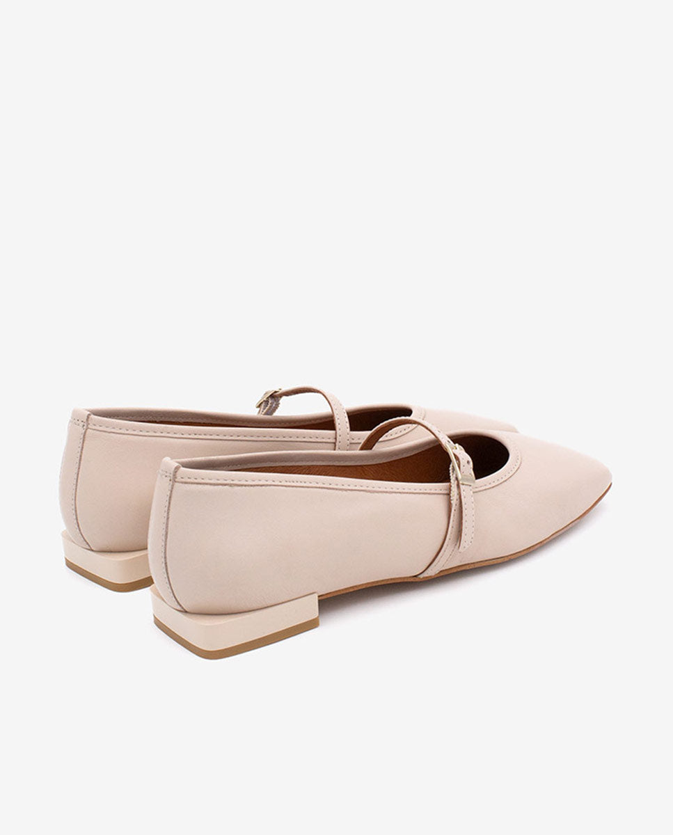 FRANCOISE - Bailarinas estilo merceditas de piel – Talla 37 – Ángel Alarcón