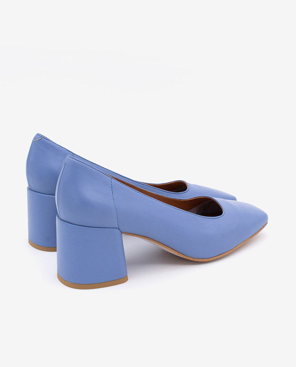 LUCIE - Zapatos de salón cómodos con tacón ancho de piel – Talla 36 – Ángel Alarcón