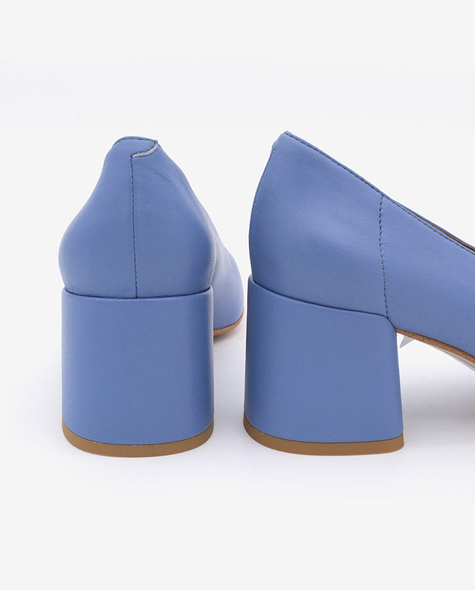 LUCIE - Zapatos de salón cómodos con tacón ancho de piel – Talla 37 – Ángel Alarcón