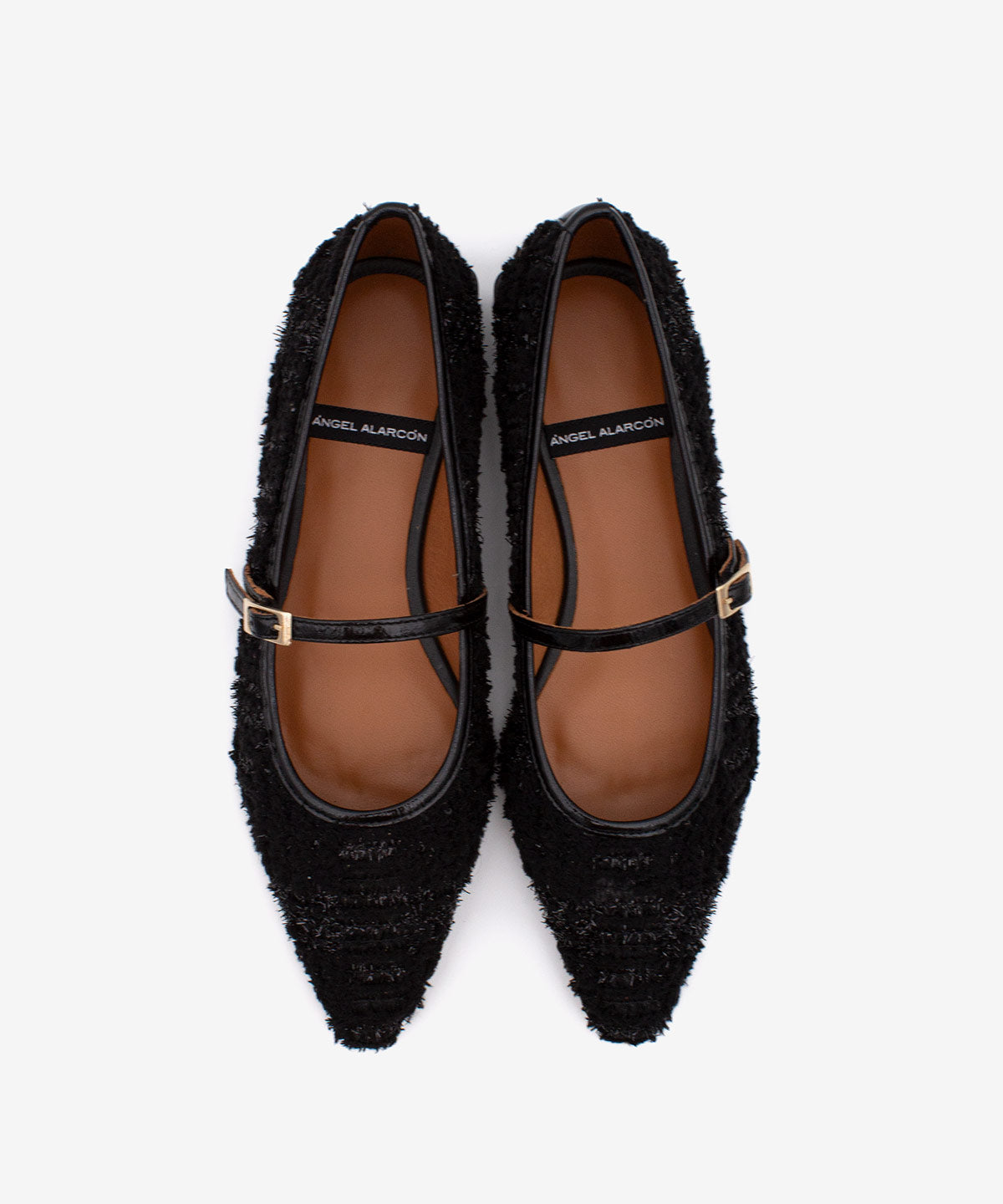 COLETTEX – Merceditas de piel con punta fina – negro – Talla 36 – Ángel Alarcón