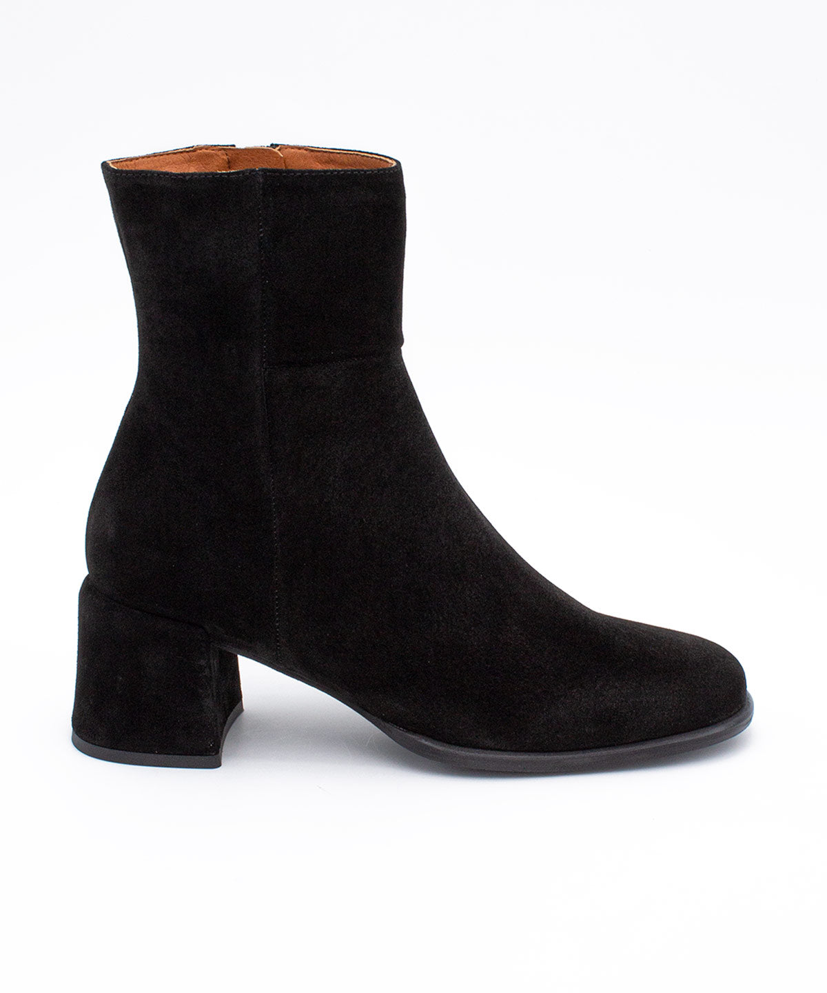 YTIMIA – Botín cómodo de mujer en serraje – negro – Talla 39 – Ángel Alarcón