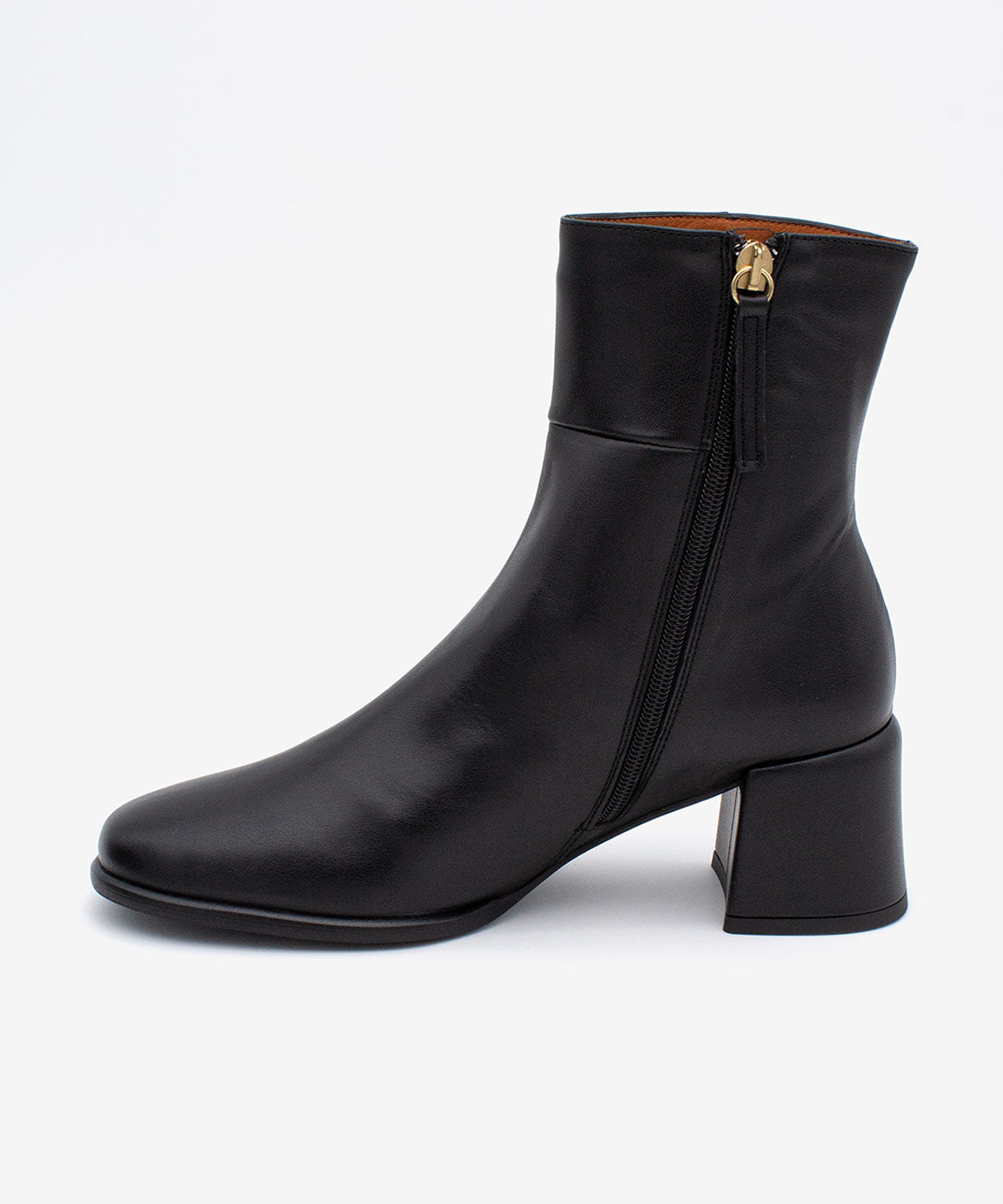 YTIMIA – Botín cómodo de mujer en piel – negro – Talla 38 – Ángel Alarcón