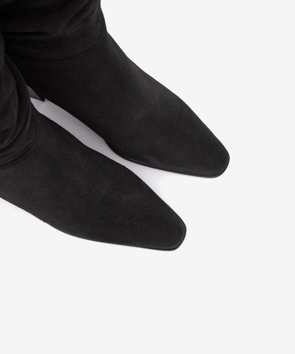 TRIADAL – Bota de mujer con caña efecto arrugado de sereraje – negro – Talla 40 – Ángel Alarcón