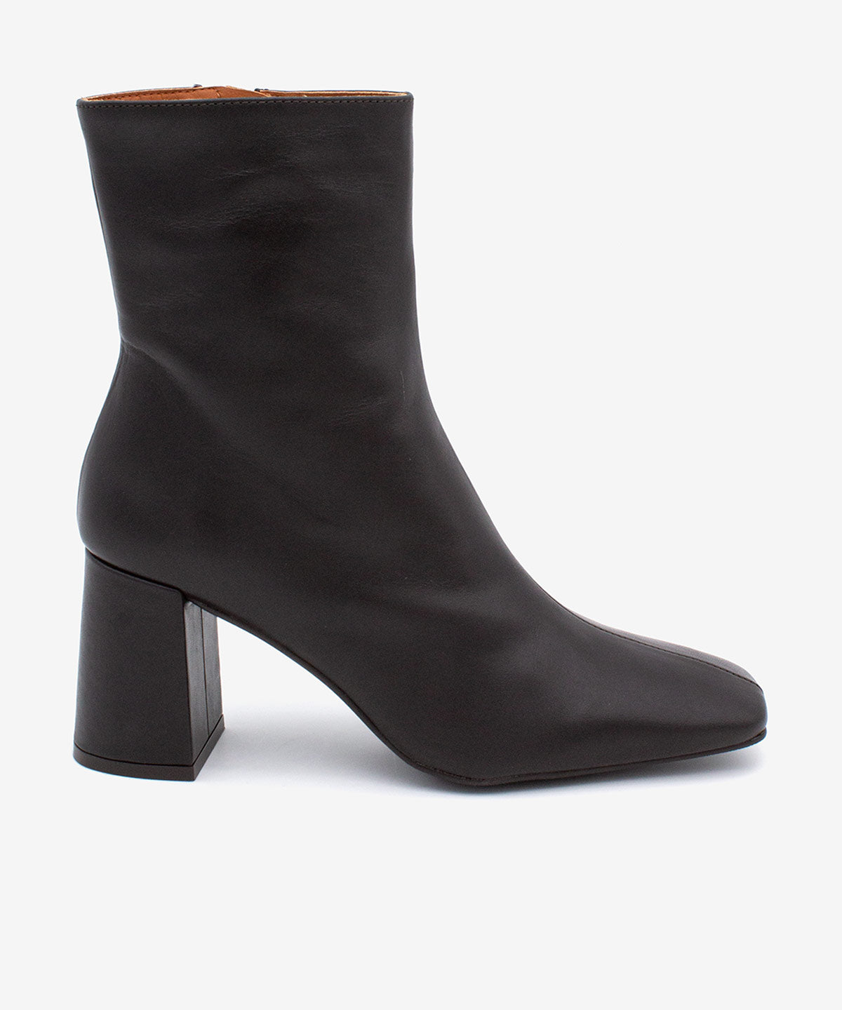 DRIMIA – Botín de mujer cómodo con tacón alto de piel – marrón oscuro – Talla 40 – Ángel Alarcón