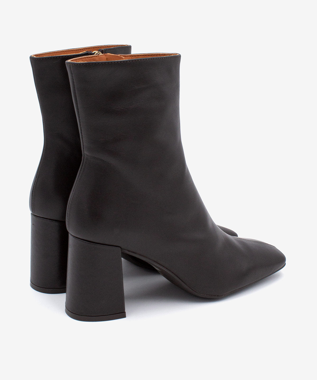 DRIMIA – Botín de mujer cómodo con tacón alto de piel – marrón oscuro – Talla 40 – Ángel Alarcón