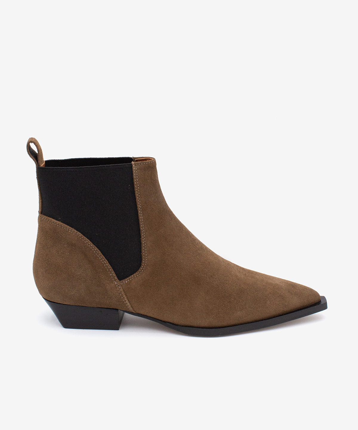 NEGADE – Botín de mujer tipo Chelsea con elástico lateral en piel – negro – Talla 36 – Ángel Alarcón