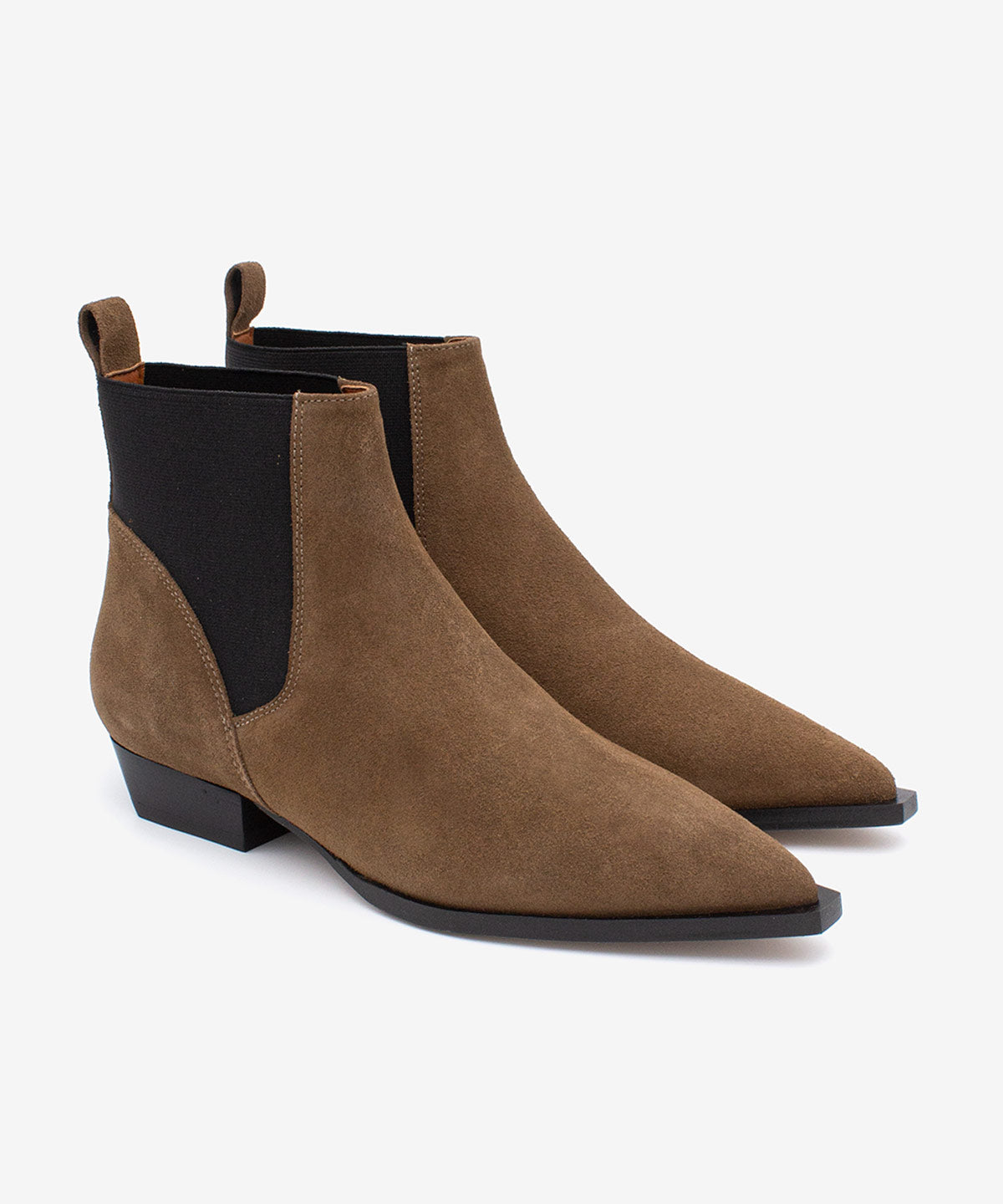 NEGADE – Botín de mujer tipo Chelsea con elástico lateral en piel – negro – Talla 38 – Ángel Alarcón