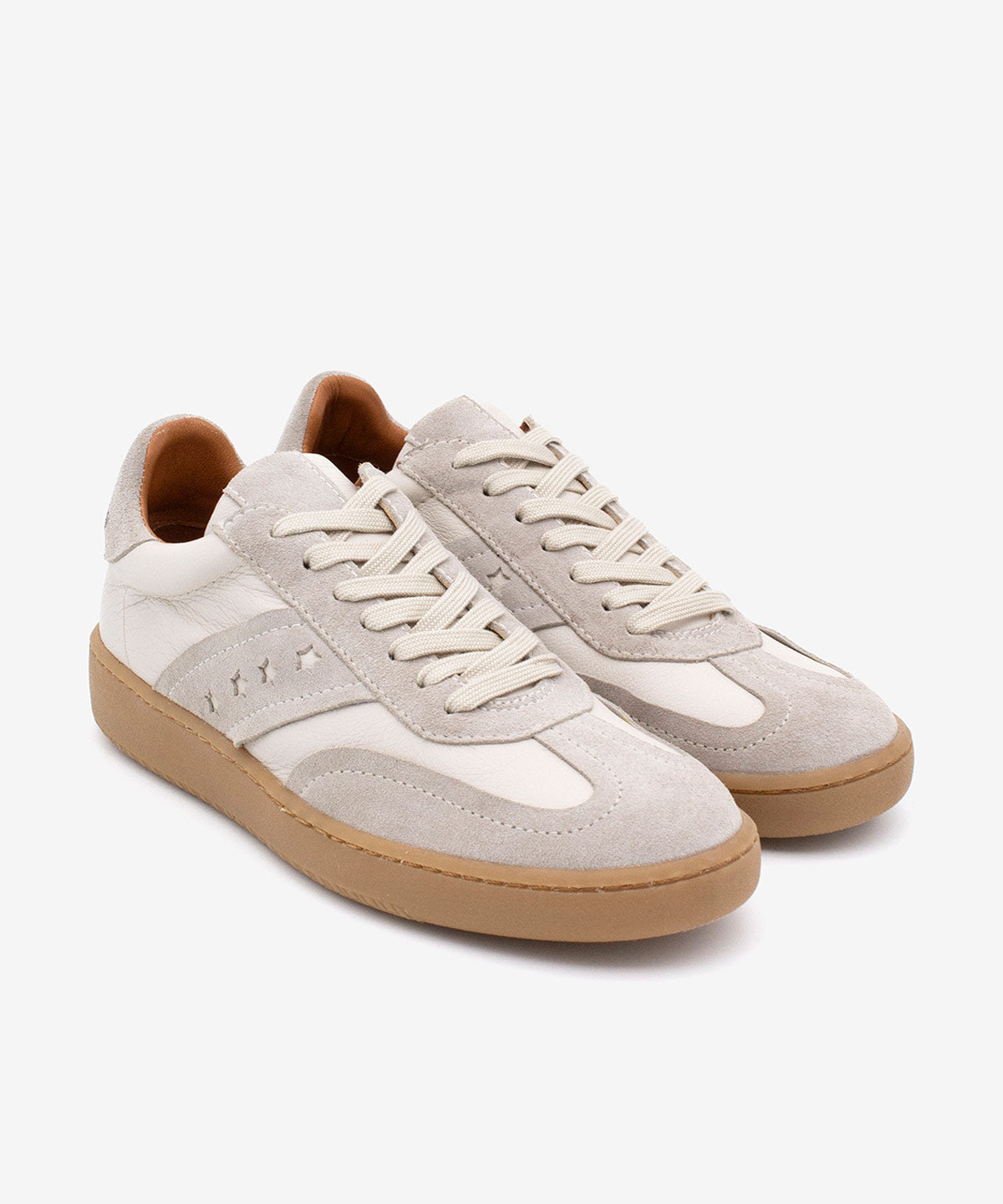 DEBORAH - Sneakers de mujer retro elegantes de serraje y piel – Talla 37 – Ángel Alarcón