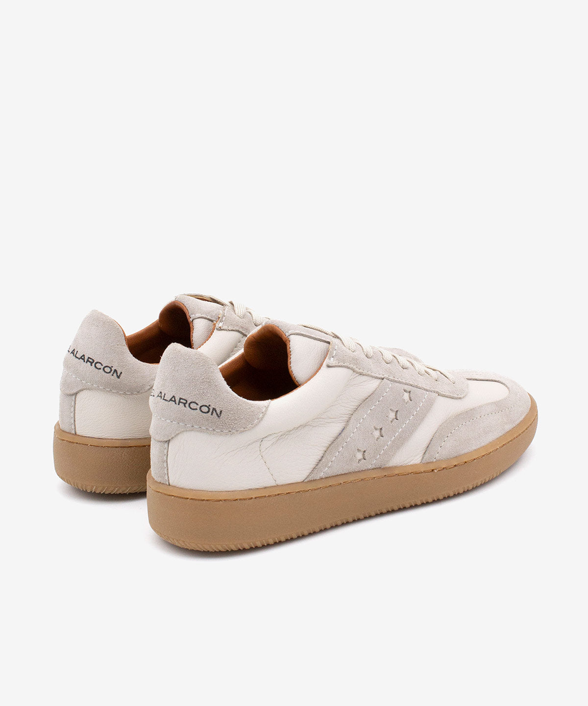 DEBORAH - Sneakers de mujer retro elegantes de serraje y piel – Talla 39 – Ángel Alarcón