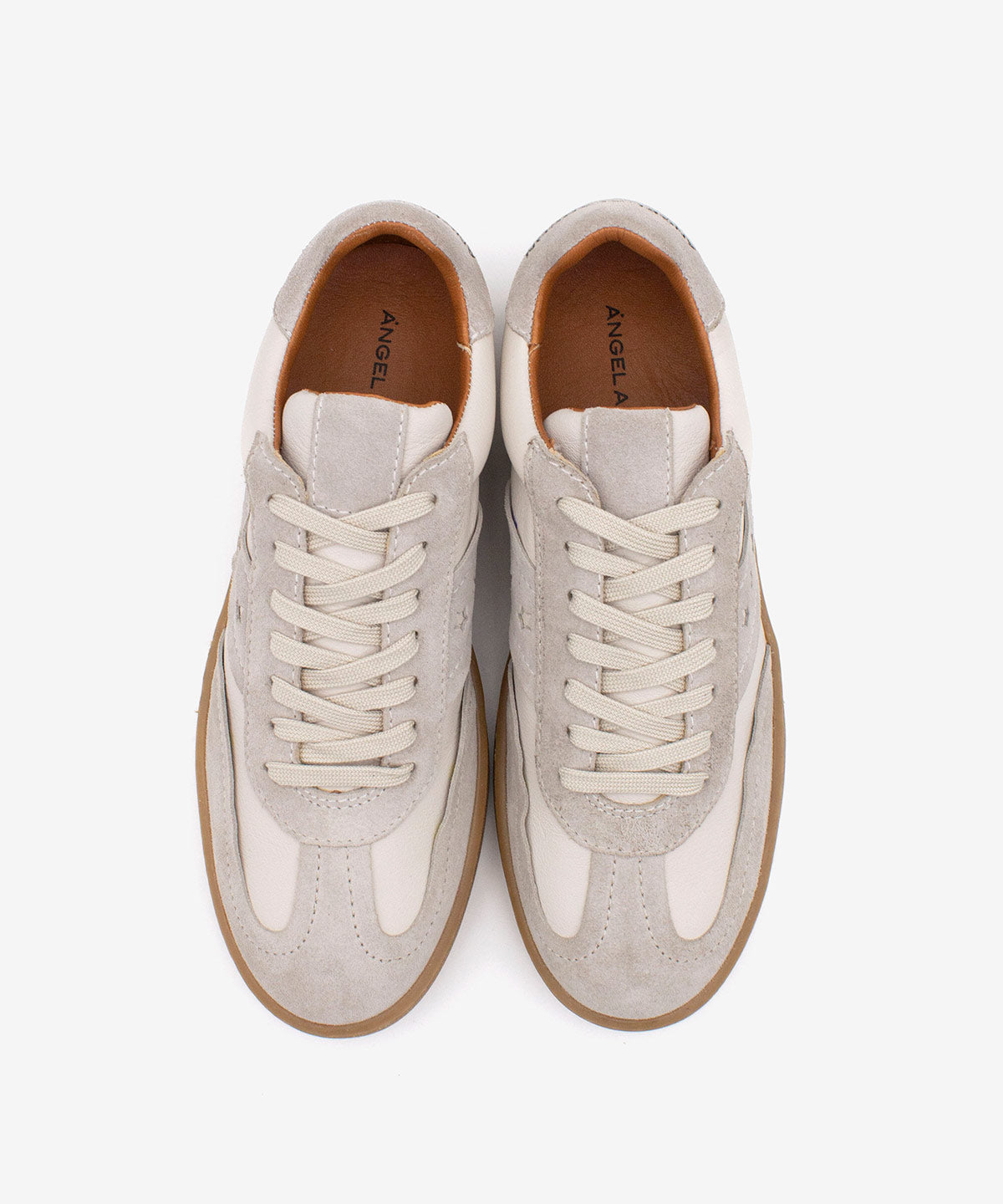 DEBORAH - Sneakers de mujer retro elegantes de serraje y piel – Talla 40 – Ángel Alarcón