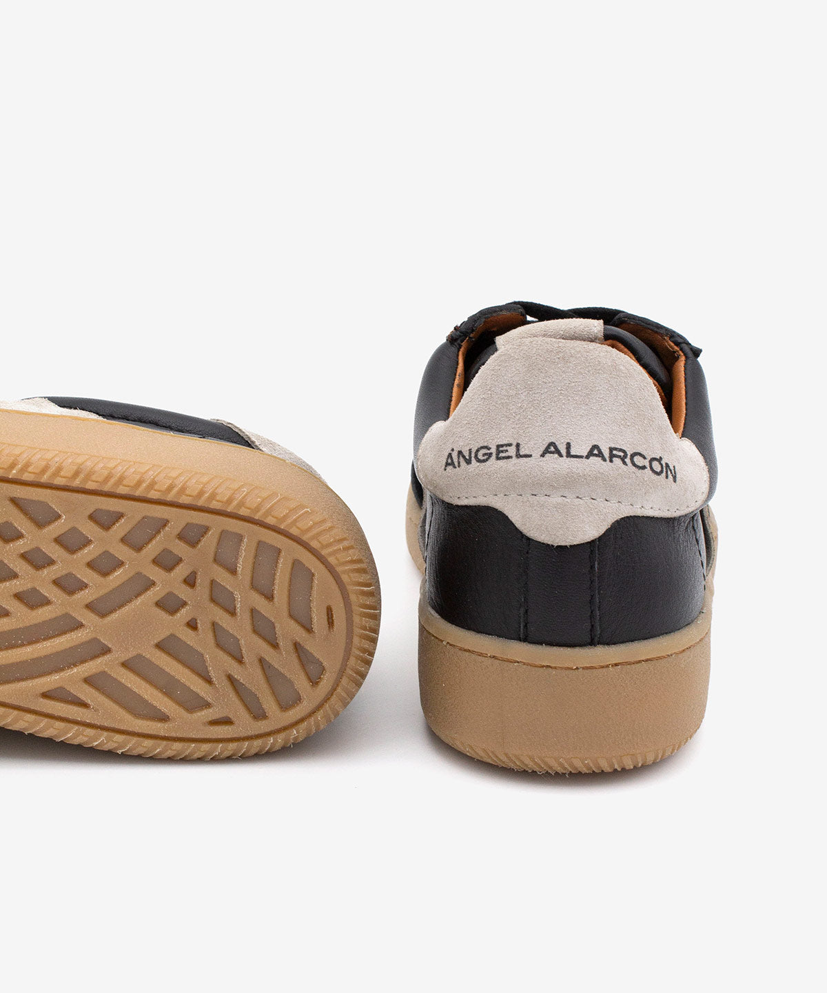 DEBORAH - Sneakers de mujer retro elegantes de piel – negro – Talla 39 – Ángel Alarcón