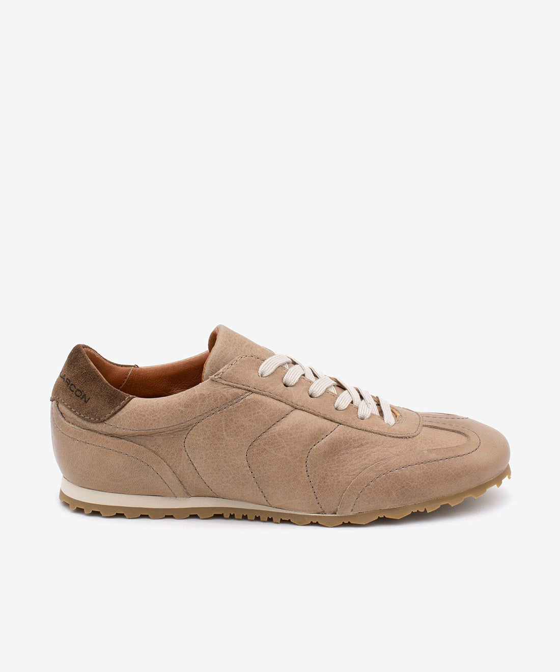 KESIA - Sneakers de mujer cómodos y elegantes de piel natural – taupe – Talla 35 – Ángel Alarcón