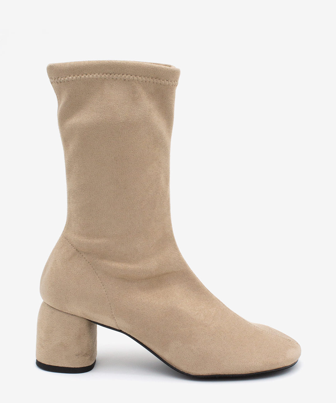 MADEL – Bota de mujer tipo calcetín de caña baja en elástico anteado – Talla 35 – Ángel Alarcón