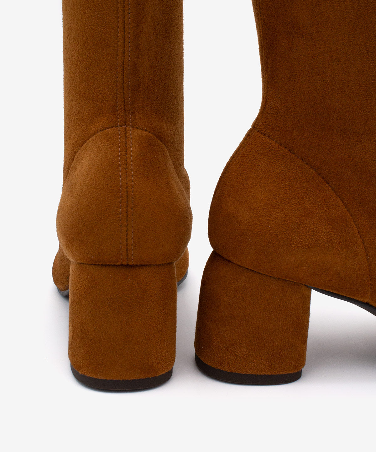 MADEL – Bota de mujer tipo calcetín de caña baja en elástico anteado – marrón – Talla 37 – Ángel Alarcón