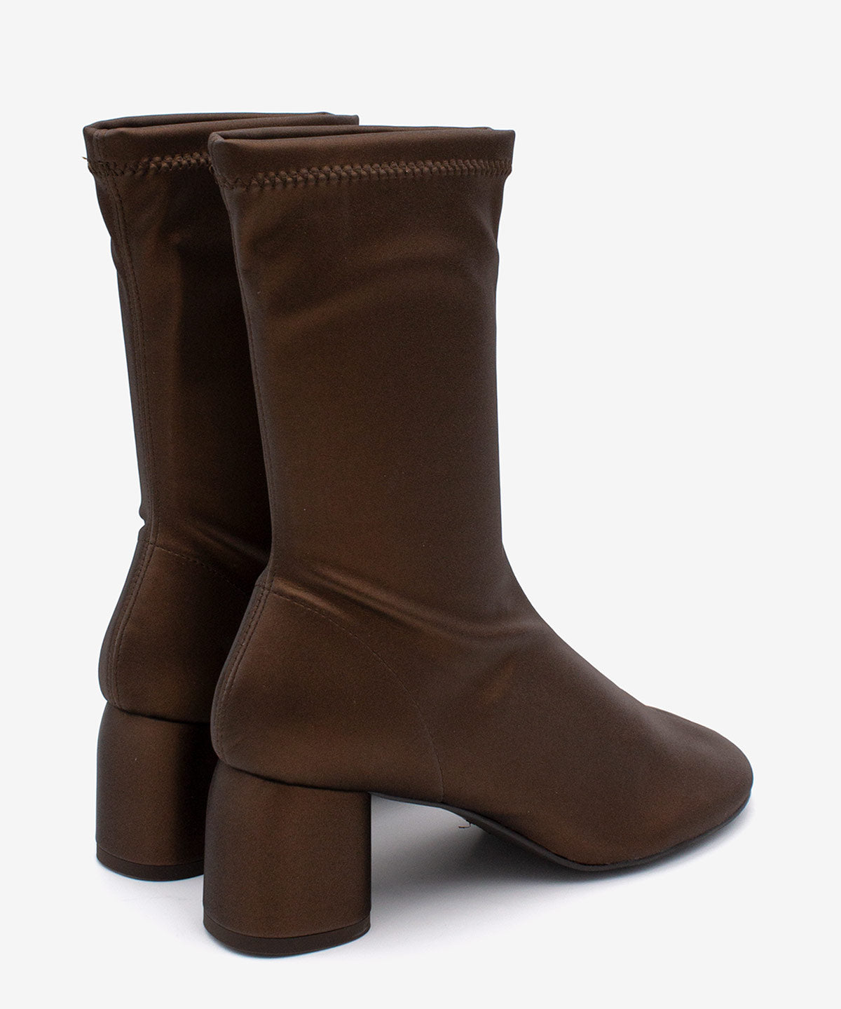 MADEL – Bota de mujer tipo calcetín de caña baja en elástico brillante – Talla 36 – Ángel Alarcón