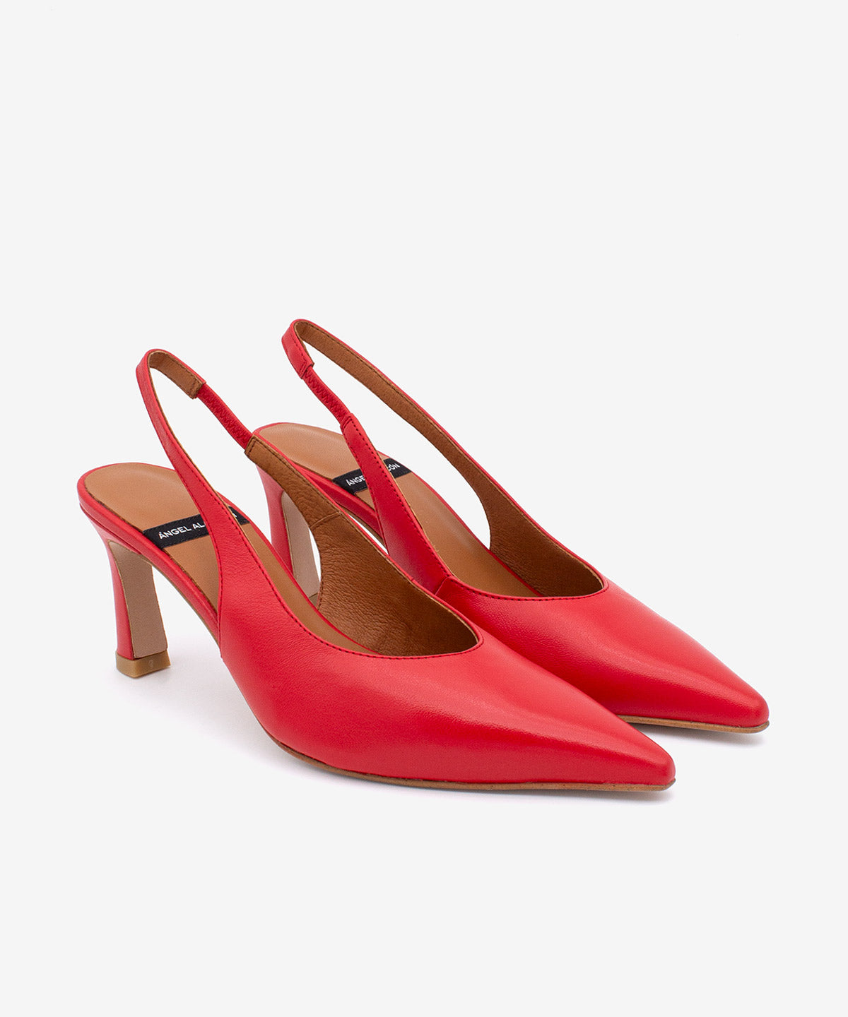 NARA – Stiletto destalonado con tacón alto de piel suave – Talla 39 – Ángel Alarcón