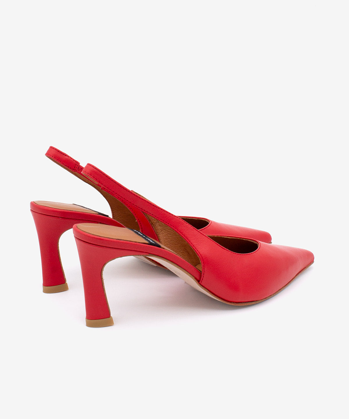 NARA – Stiletto destalonado con tacón alto de piel suave – Talla 39 – Ángel Alarcón