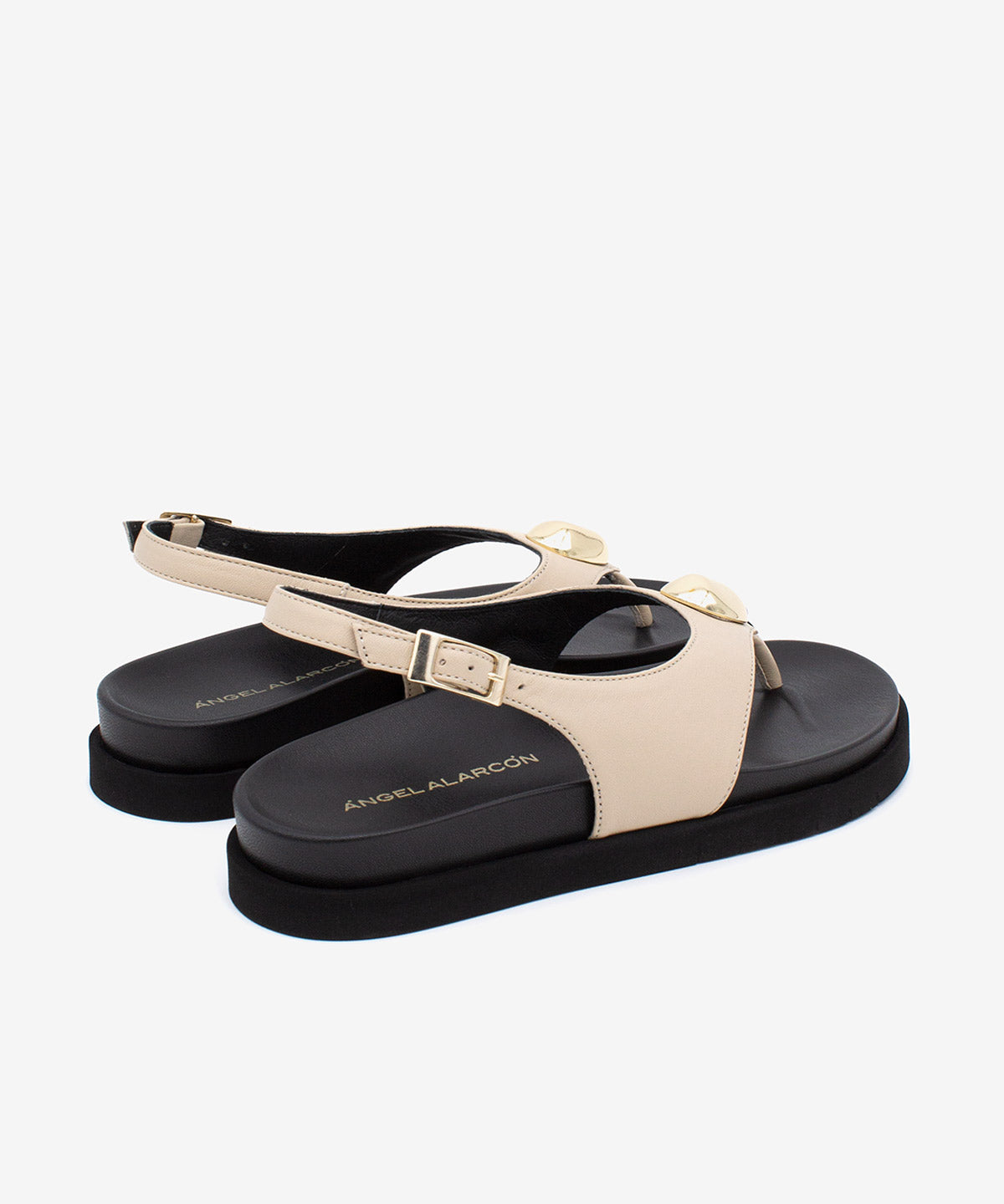TERESA – Sandalia de dedo plana con suela EVA - Zapatos color cuero - Zapatos de mujer Ángel Alarcón - Women Shoes 2026