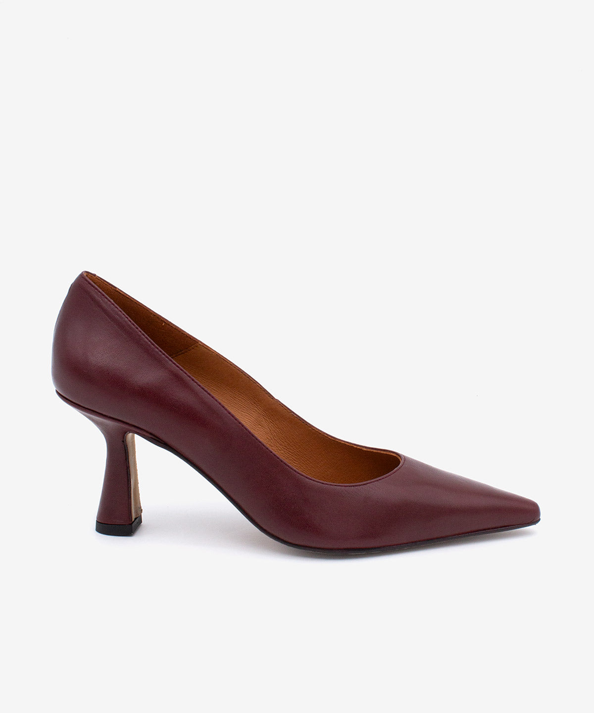 ELEANOR - Salón de tacón alto moderno en piel lisa - Zapatos burdeos - Zapatos de mujer Ángel Alarcón - Women Shoes 2026