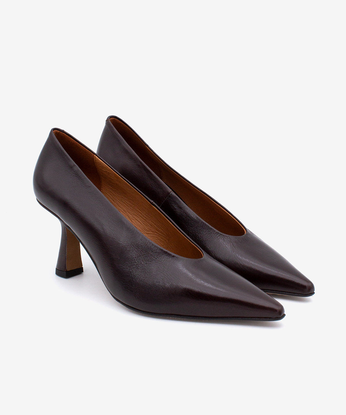 DAVINA - Estileto con tacón cómodo de piel texturizada - Zapatos m. oscuro - Zapatos de mujer Ángel Alarcón - Women Shoes 2026