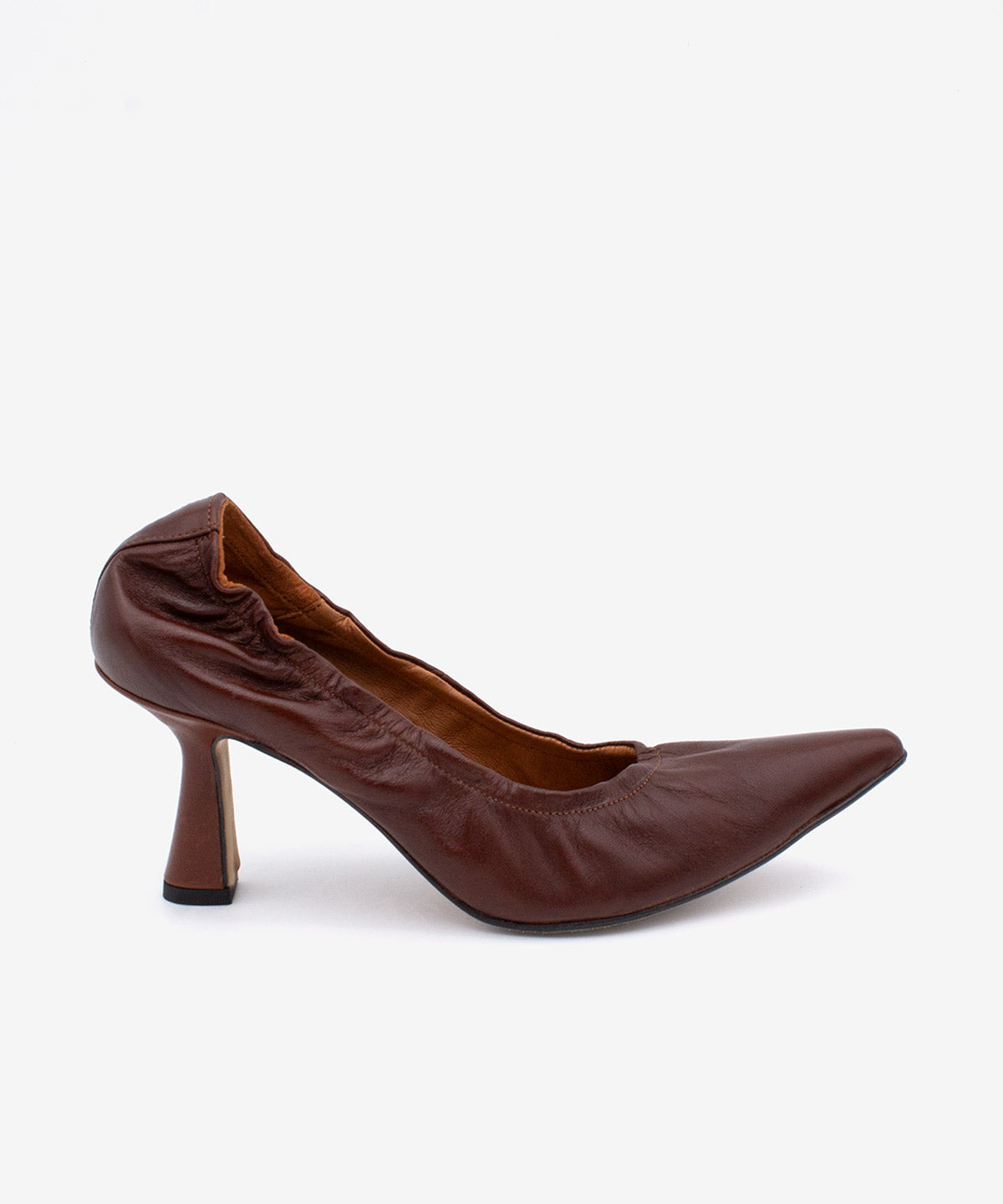 DAHLIA - Zapato de salón tipo rock and roll con tacón alto de piel - Zapatos marrones - Zapatos de mujer Ángel Alarcón - Women Shoes 2026