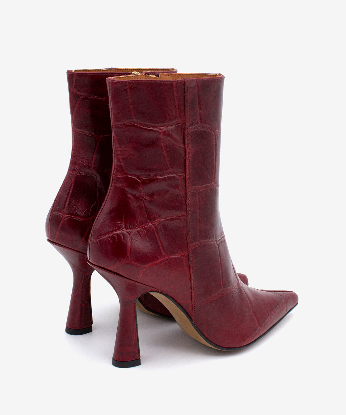 MIRIAM - Botín de tacón muy alto con puntera fina en piel print croco - Zapatos m. oscuro - Zapatos de mujer Ángel Alarcón - Women Shoes 2026