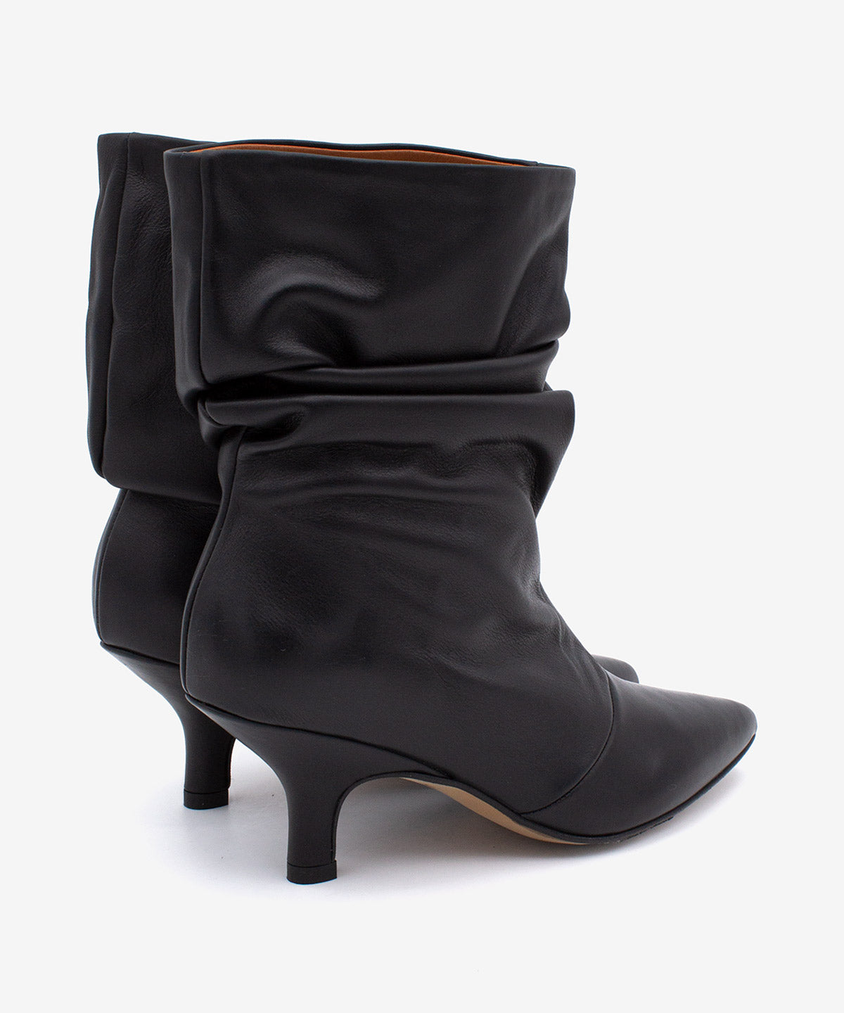 LISETTE - Botín arrugado de tacón fino cómodo en piel - Zapatos Negros - Zapatos de mujer Ángel Alarcón - Women Shoes 2026