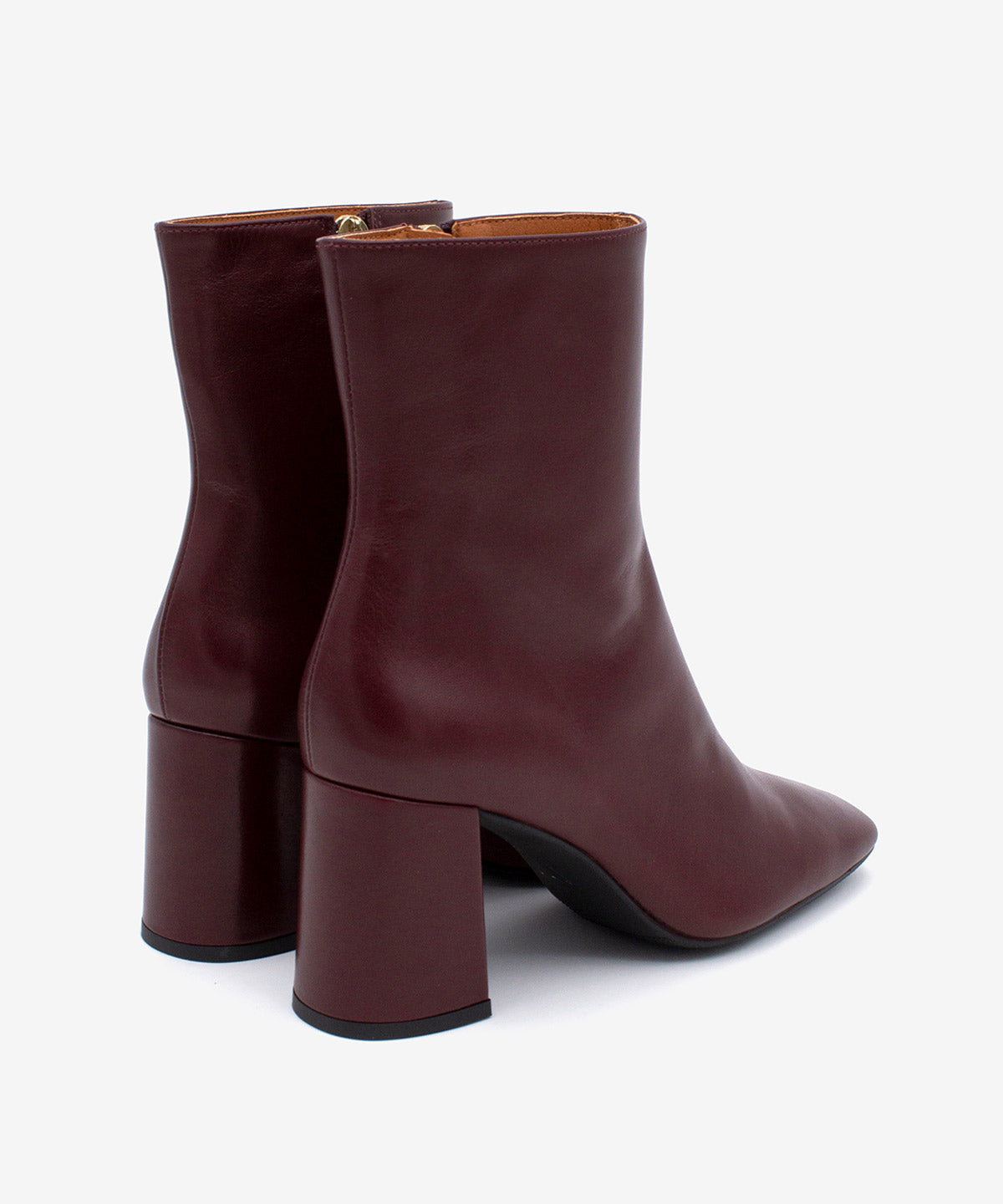 DRIMIA - Botín de tacón alto y ancho de piel lisa - Zapatos Negros - Zapatos de mujer Ángel Alarcón - Women Shoes 2026
