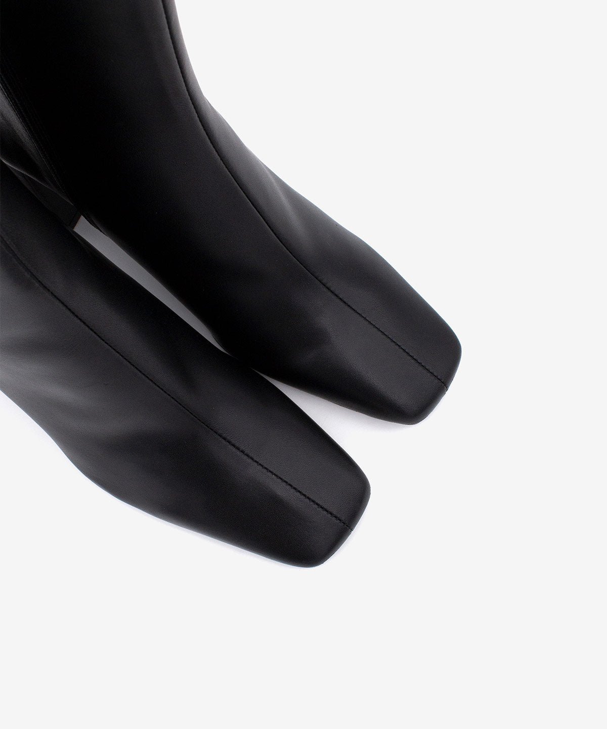 DRIMIA - Botín de tacón alto y ancho de piel lisa - Zapatos Negros - Zapatos de mujer Ángel Alarcón - Women Shoes 2026