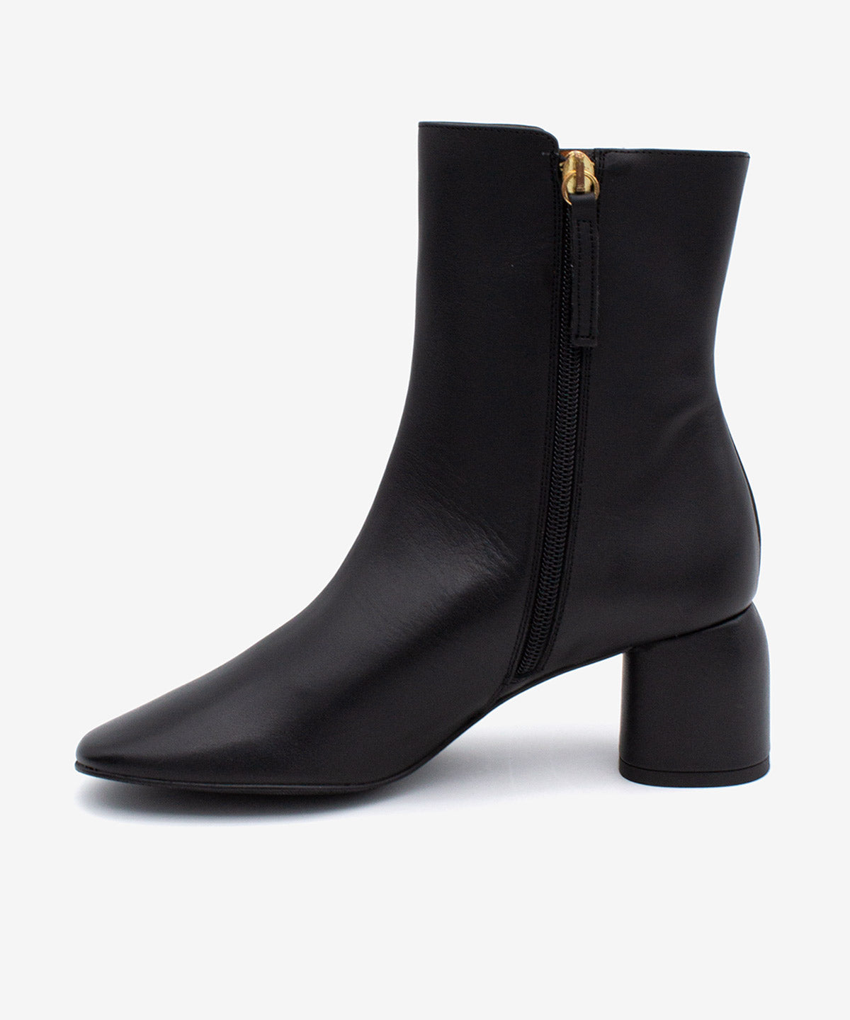 MURIELLE - Botín de tacón de diseño con puntera redonda en piel lisa - Zapatos Negros - Zapatos de mujer Ángel Alarcón - Women Shoes 2026