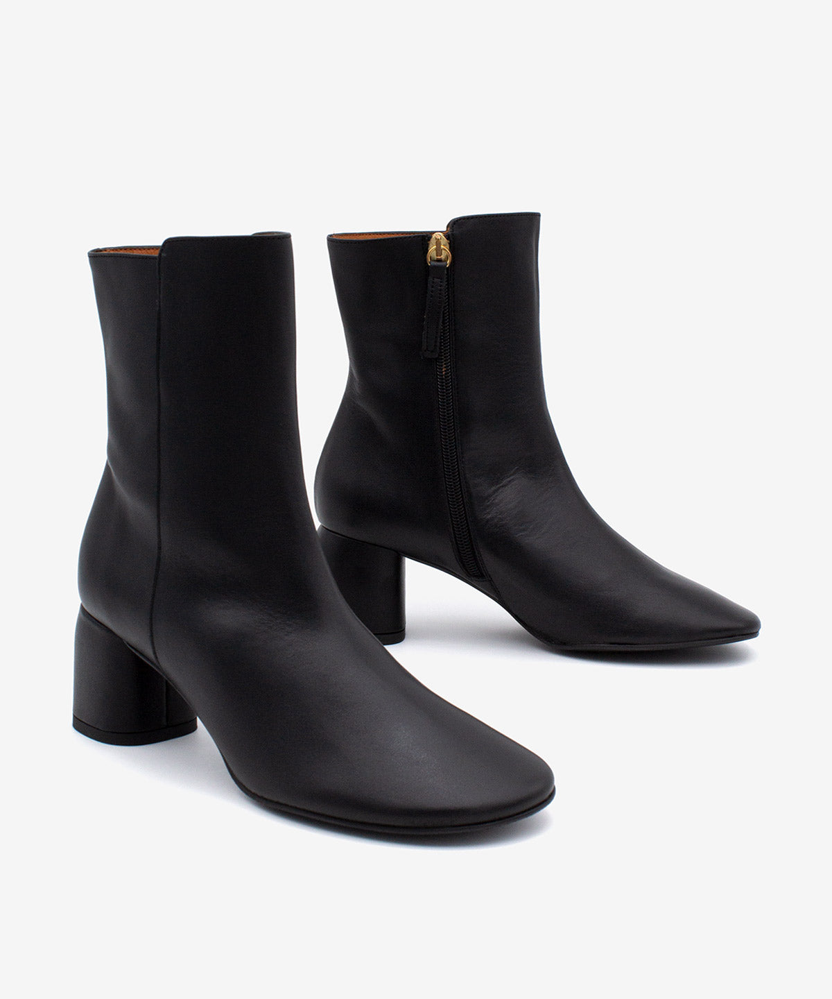 MURIELLE - Botín de tacón de diseño con puntera redonda en piel lisa - Zapatos Negros - Zapatos de mujer Ángel Alarcón - Women Shoes 2026