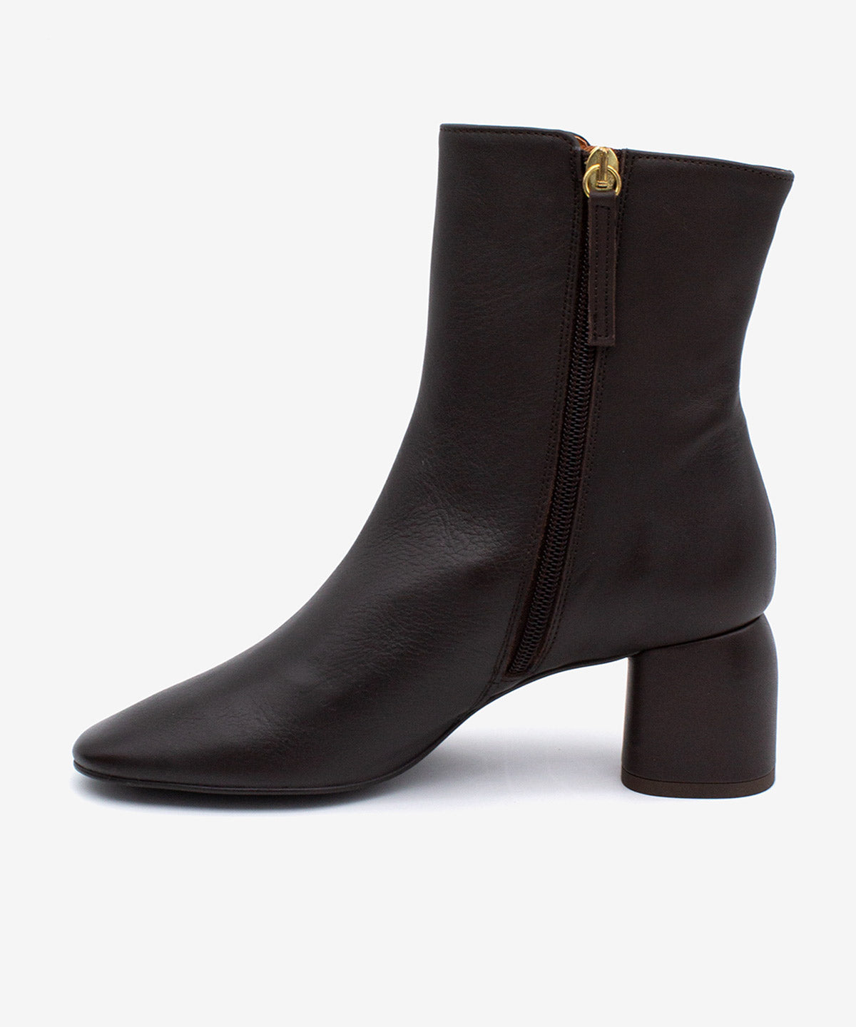 MURIELLE - Botín de mujer de tacón de diseño con puntera redonda de piel suave - Zapatos Negros - Zapatos de mujer Ángel Alarcón - Women Shoes 2026