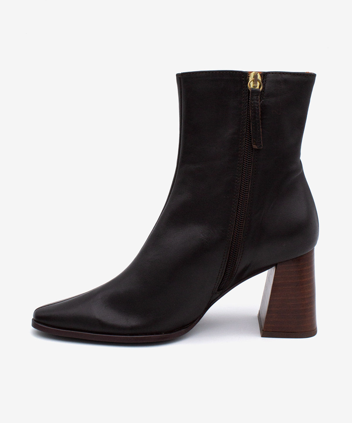 TRIMIA - Botín de mujer cómodo con tacón ancho de piel lisa - Zapatos m. oscuro - Zapatos de mujer Ángel Alarcón - Women Shoes 2026