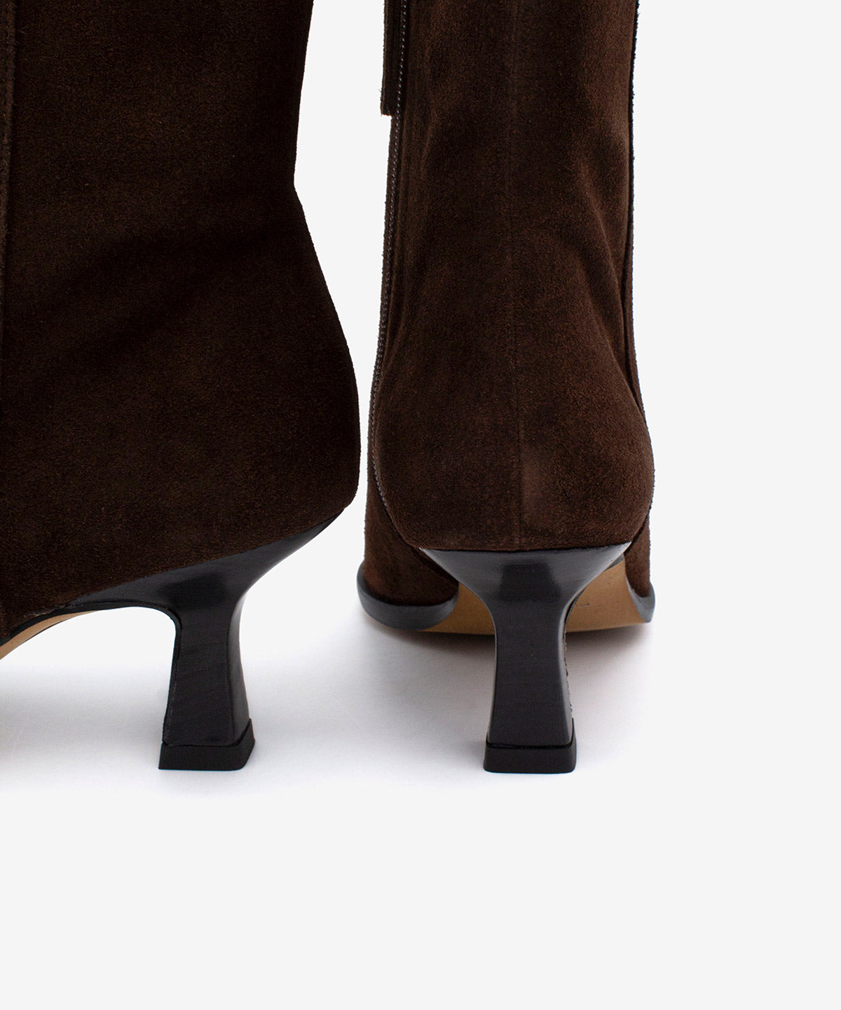 APRIL - Botines de mujer con tacón y cremallera interna en serraje - Zapatos m. oscuro - Zapatos de mujer Ángel Alarcón - Women Shoes 2026
