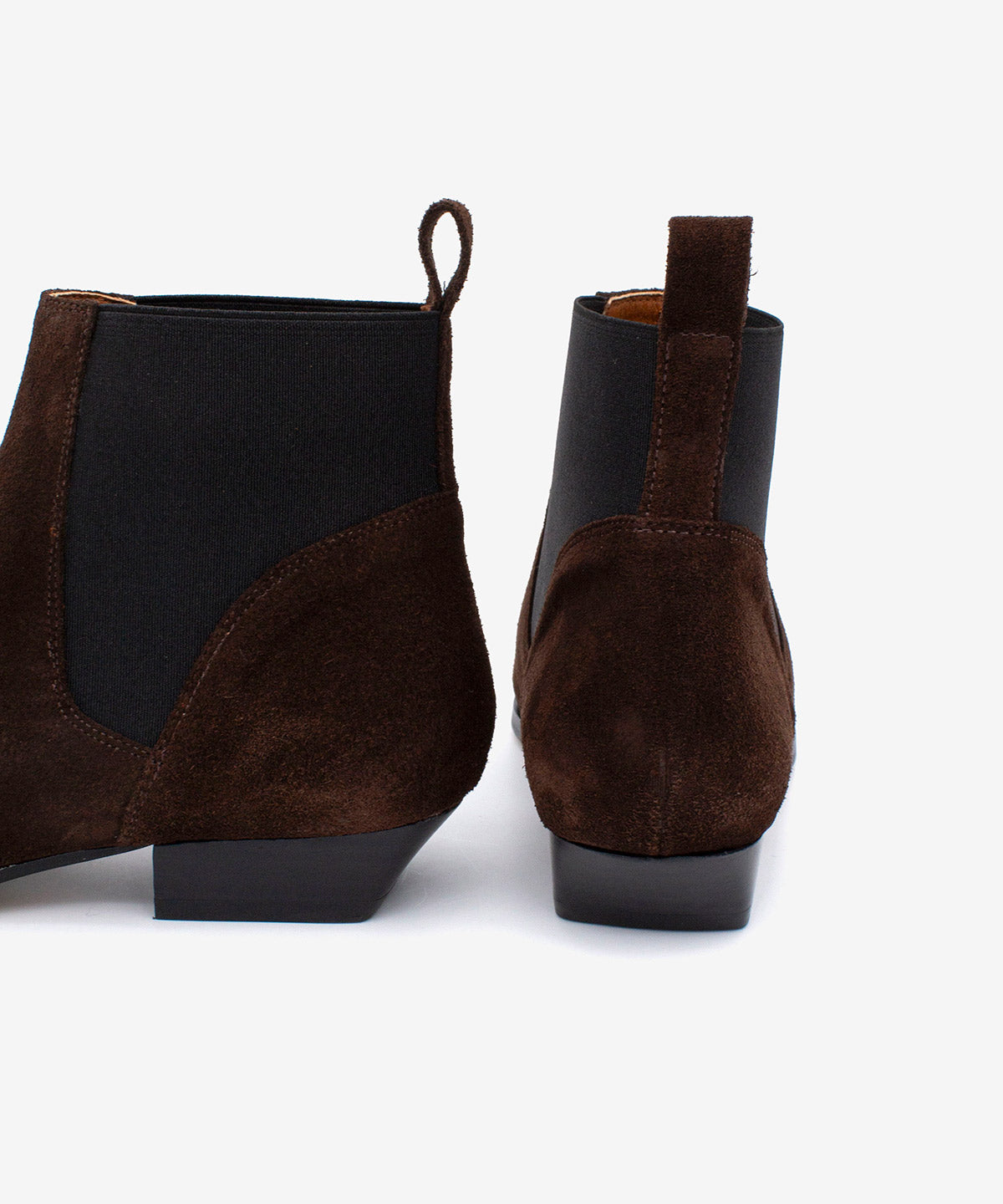 NEGADE - Botín chelsea de tacón bajo en serraje - Zapatos Negros - Zapatos de mujer Ángel Alarcón - Women Shoes 2026