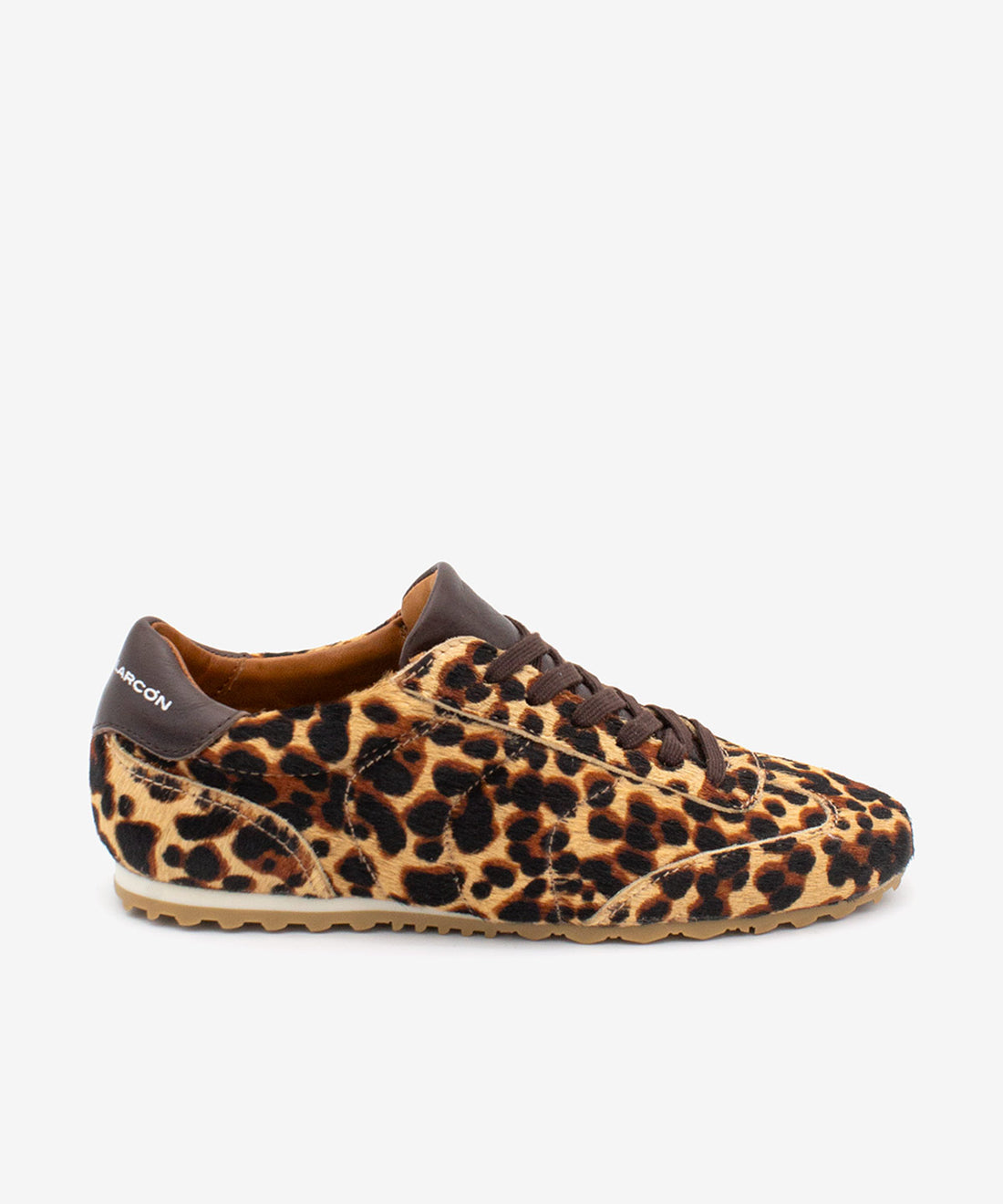 KESIA - Sneakers de mujer cómodos y elegantes de Pelo print guepardo – marrón oscuro – Talla 35 – Ángel Alarcón