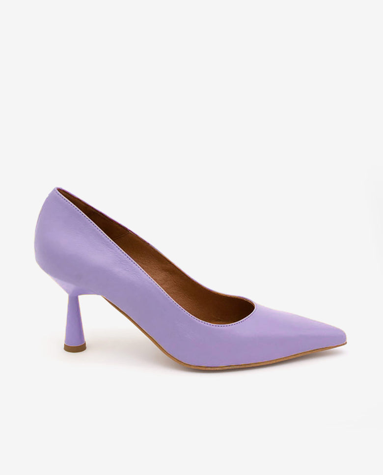 VEGA – Stiletto de piel con tacón de diseño – Talla 35 – Ángel Alarcón