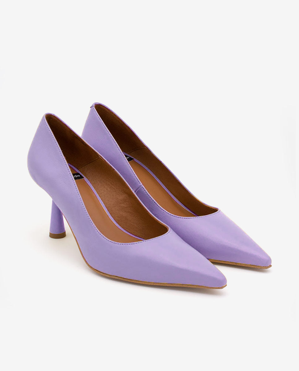 VEGA – Stiletto de piel con tacón de diseño – Talla 36 – Ángel Alarcón