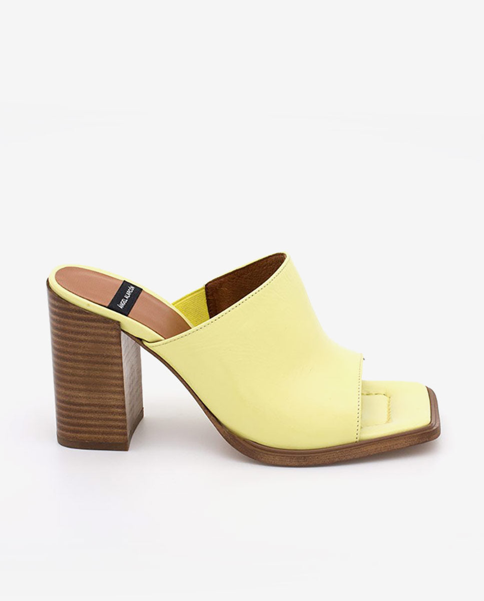 ABBA – Mule de tacón ancho y alto – Talla 35 – Ángel Alarcón