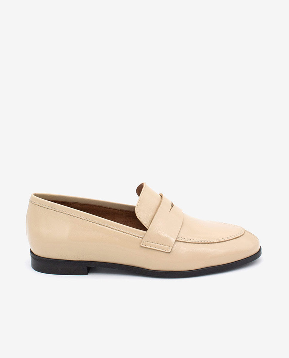 ZAMA – Mocasín de mujer plano de piel – negro – Talla 36 – Ángel Alarcón