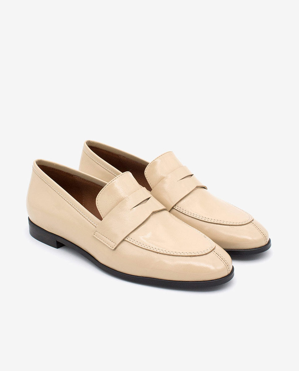ZAMA – Mocasín de mujer plano de piel – negro – Talla 37 – Ángel Alarcón