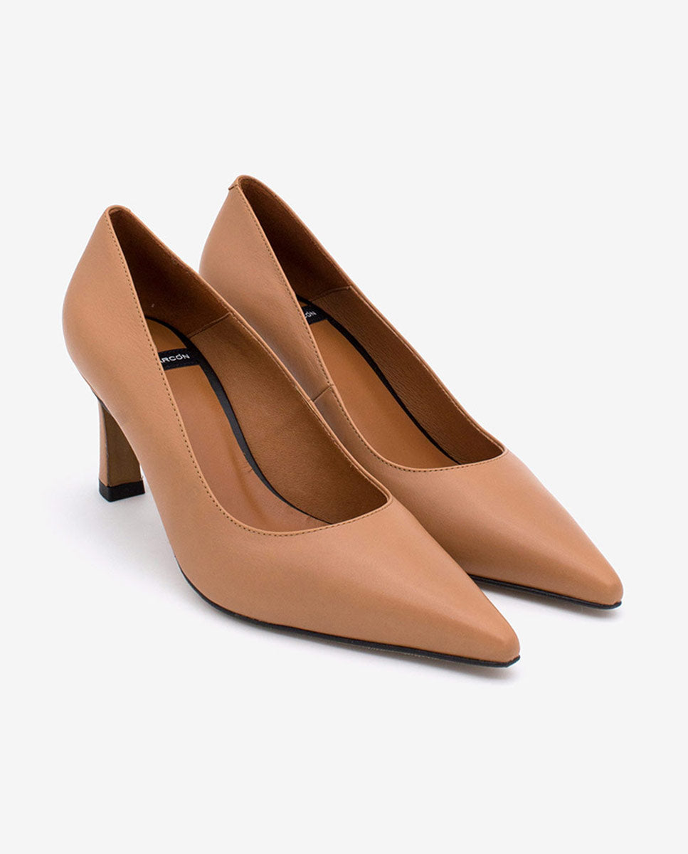 [OPEN YY] / ☆ 24FW TONGUE DERBY HEELS / CAMEL Buy Cocktail Buckle Embellished Stiletto Pump Shoes In Camel