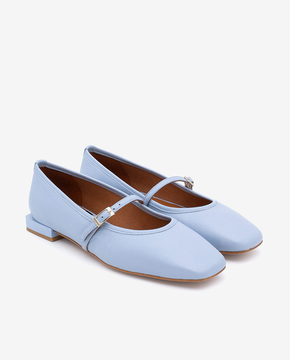 FRANCOISE - Bailarinas estilo merceditas de piel – Talla 36 – Ángel Alarcón