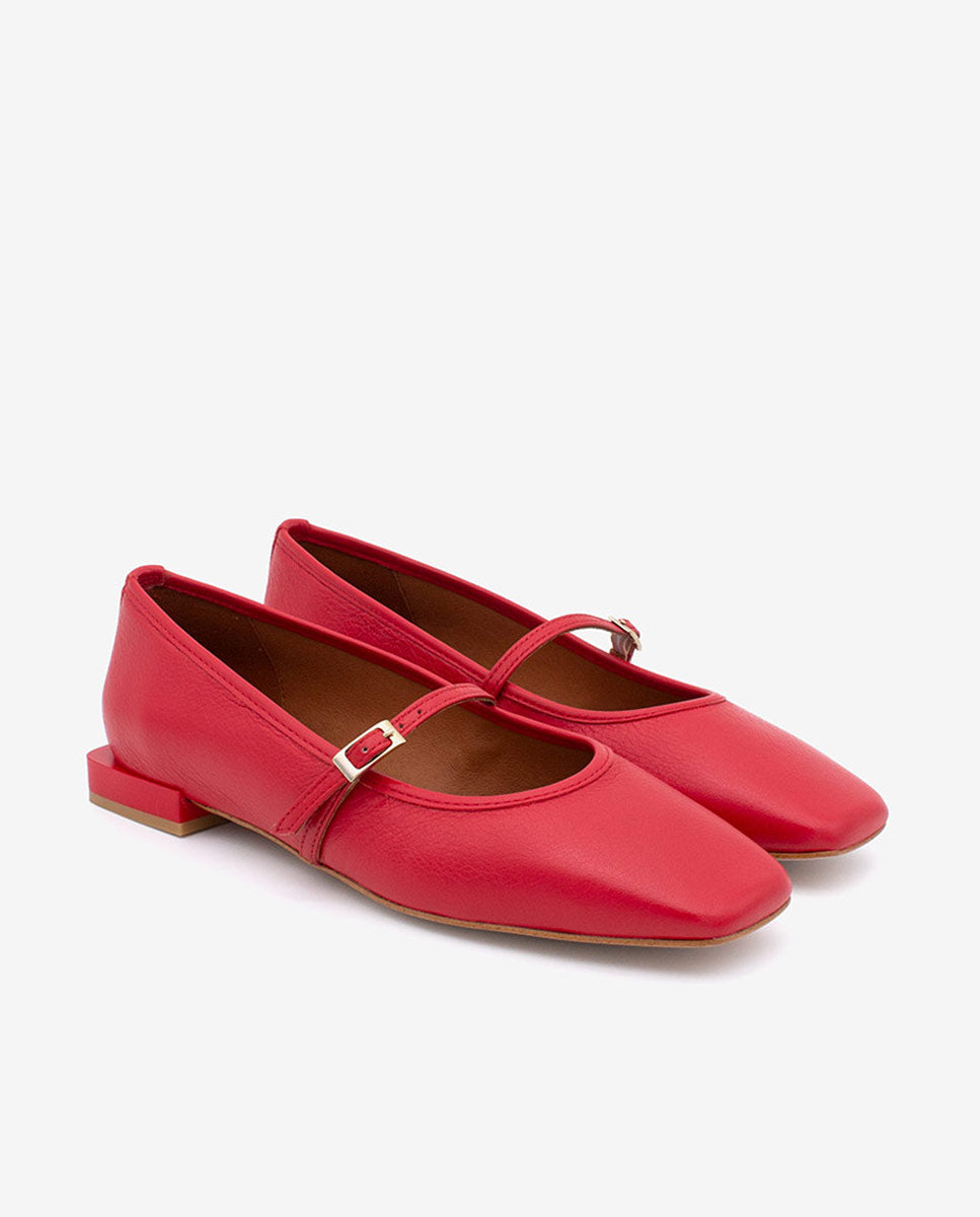 FRANCOISE - Bailarinas estilo merceditas de piel – Talla 39 – Ángel Alarcón
