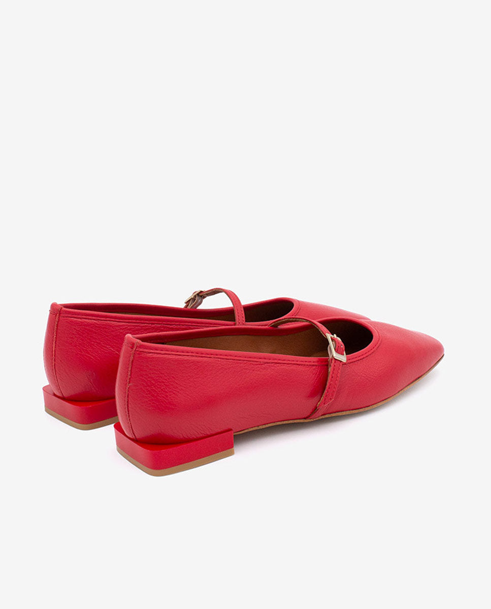 FRANCOISE - Bailarinas estilo merceditas de piel – Talla 39 – Ángel Alarcón