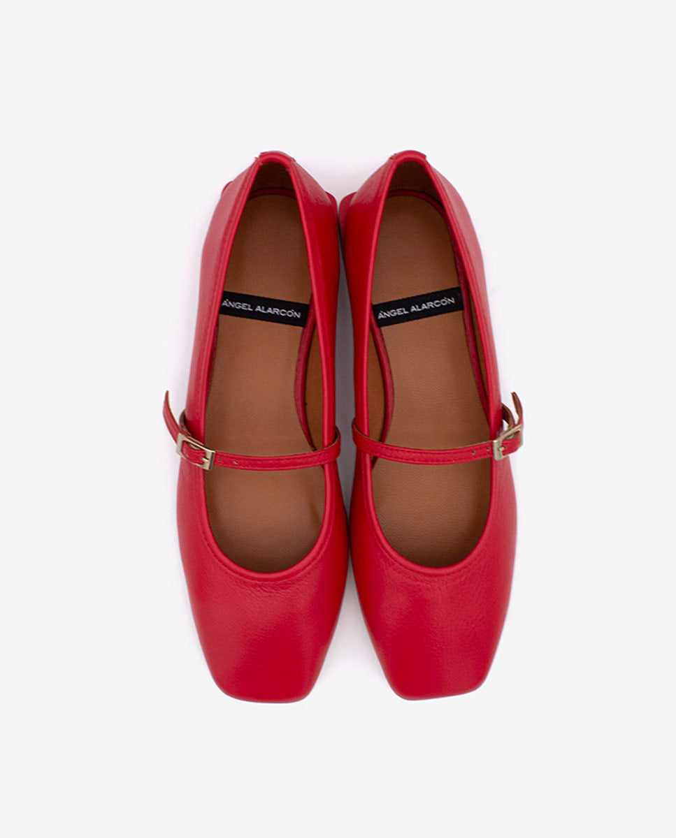 FRANCOISE - Bailarinas estilo merceditas de piel – Talla 39 – Ángel Alarcón